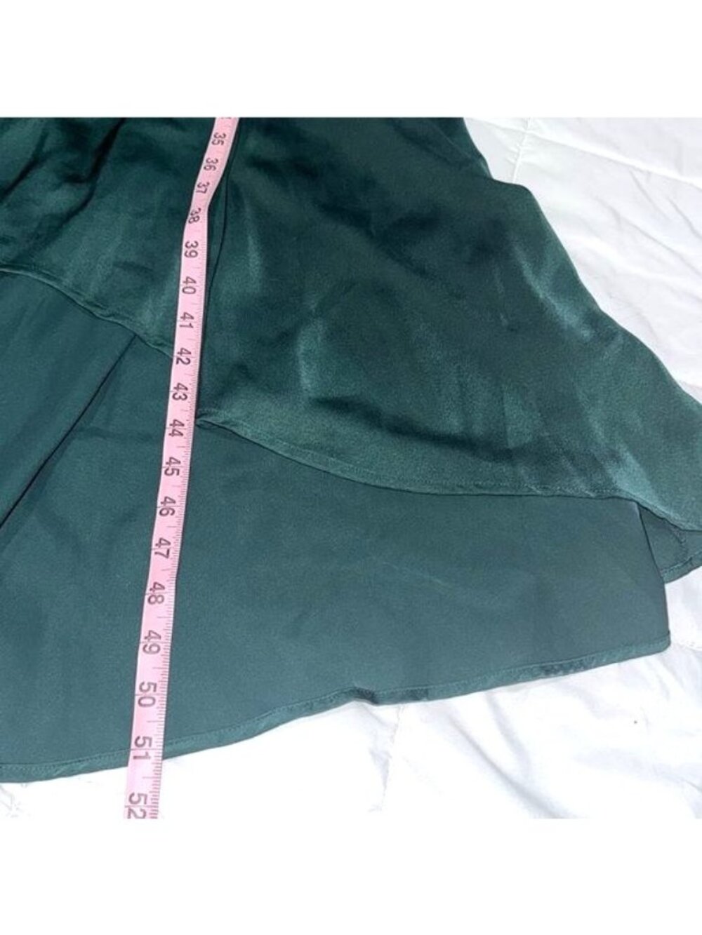 Womens Elegant Green Midi Dress XL Polyester Spandex Short Sleeve - Picture 10 of 11